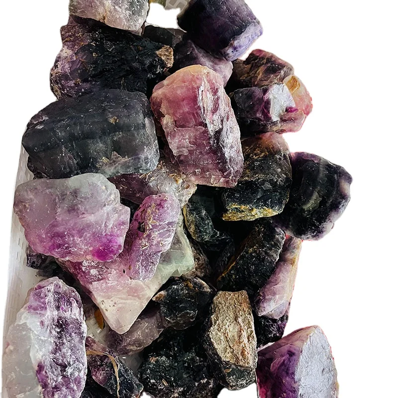 

Raw Rainbow Fluorite Stone Wholesale Natural Crystal Rough Stone Fluorite Specimen