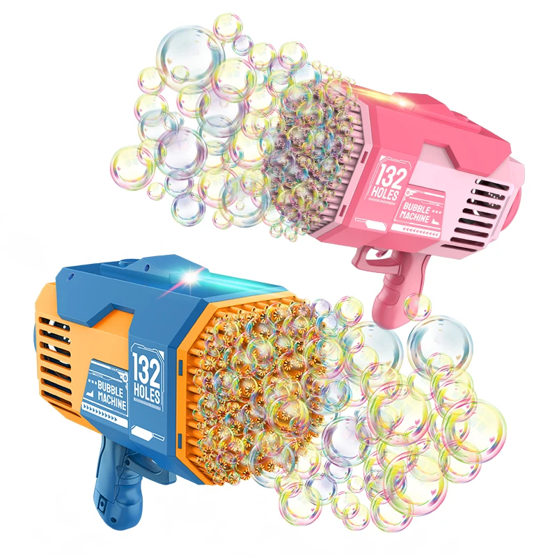 

69 Hole Bazooka Bubble Gun Machine Gun Toys Blower Launcher Rocket Bubble Bazooka Led with Bubble Solution