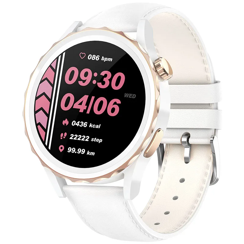 

VALDUS Women IP68 Waterproof AI Voice Assistant Android Phone LC304 Round Screen Smart Watch
