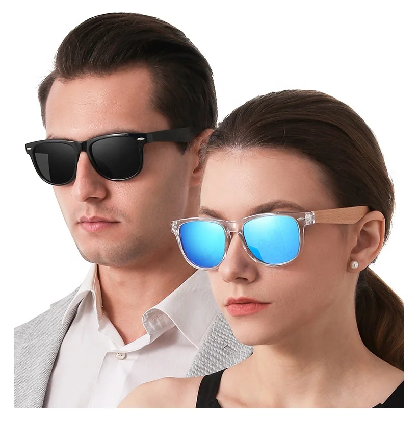 

Men Women Amazon Hot Selling Polarized UV400 Clear Transparent Round Frame Custom Wood Sunglasses China Wooden Luxury Sunglasses