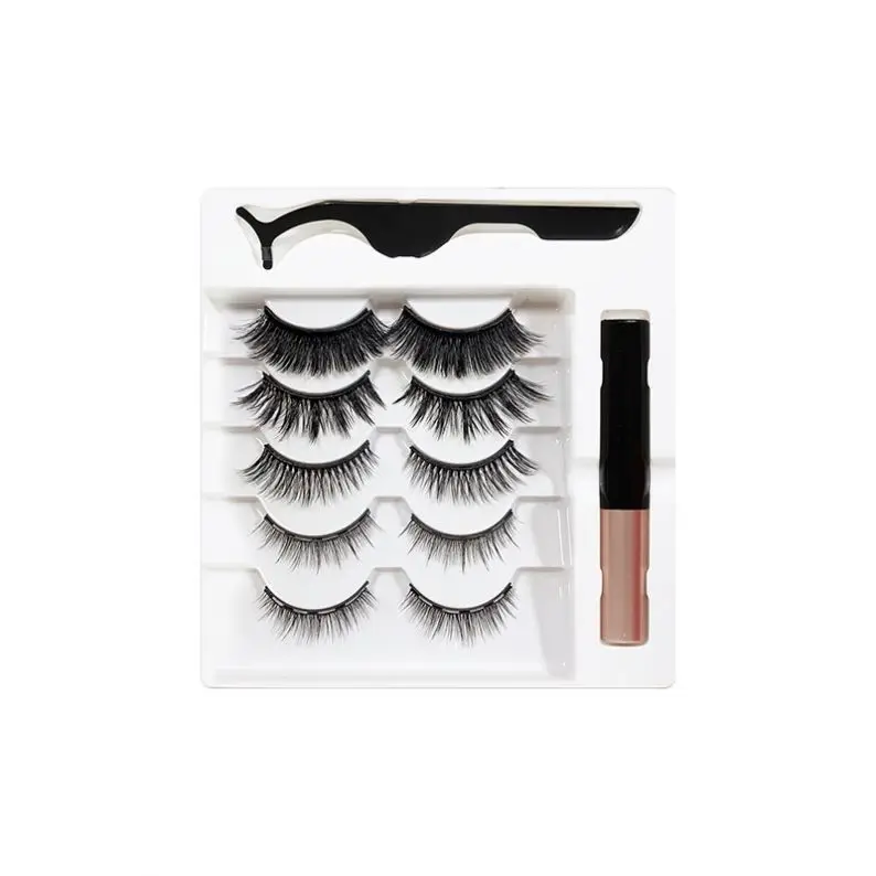 

Low Price Mink Magnetic Eyelash With Magnetic Liner Tray, Black