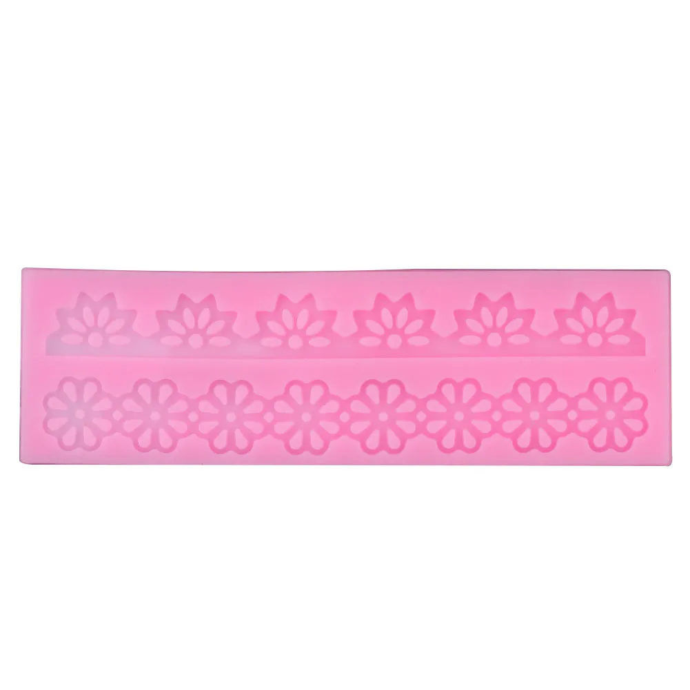 

Long Strip Lace Shape Fondant Silicone Lace Cake Decoration Diy Pastry Baking Production Crafts Baking Tray Tool Accessories