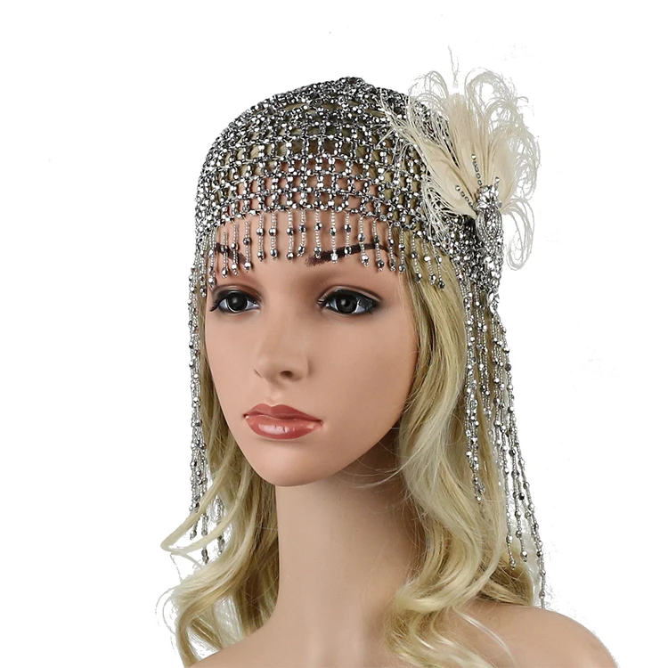 

Hot Sale Premium Feather Church Hats and Fascinators Beauty Wedding Accessories With Hair Clips for Women