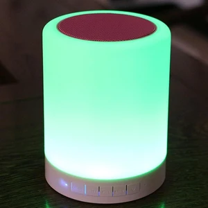 Night Light Bluetooth Speakers with Touch Bedside Lamp,Smart Wireless Bluetooth Speaker with LED Light