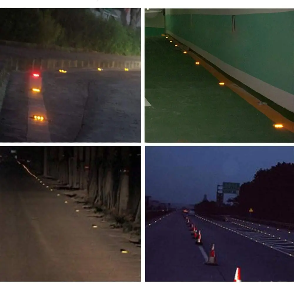 
colored LED solar Aluminum cat eye road stud reflector 