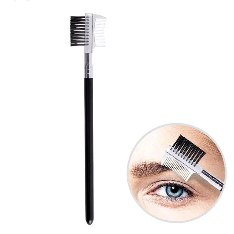 

Cheap Black Dual Ended 2 in1 Eyebrow Comb Brush