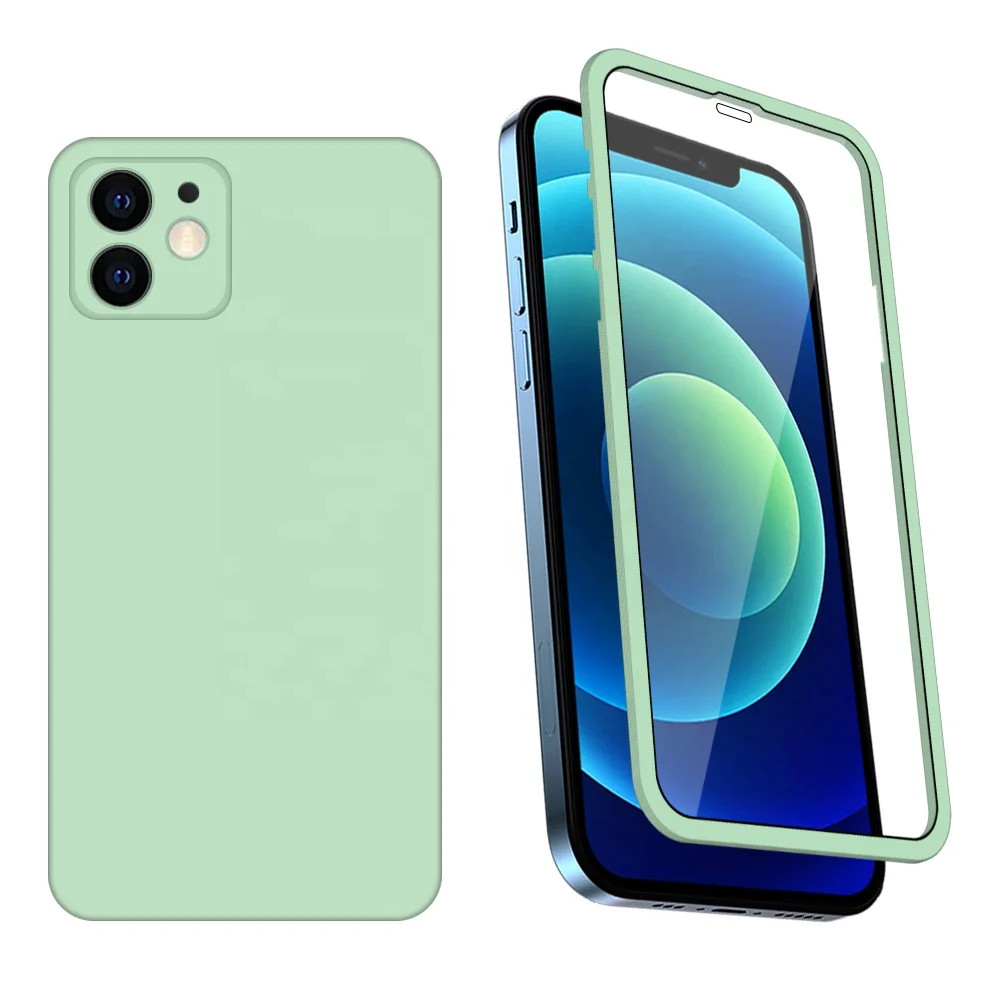 

Ultra Thin Full Body Coverage Protective Hard Slim Phone 360 degree Case cover tempered glass for iPhone 8 plus xr xs 12 pro max