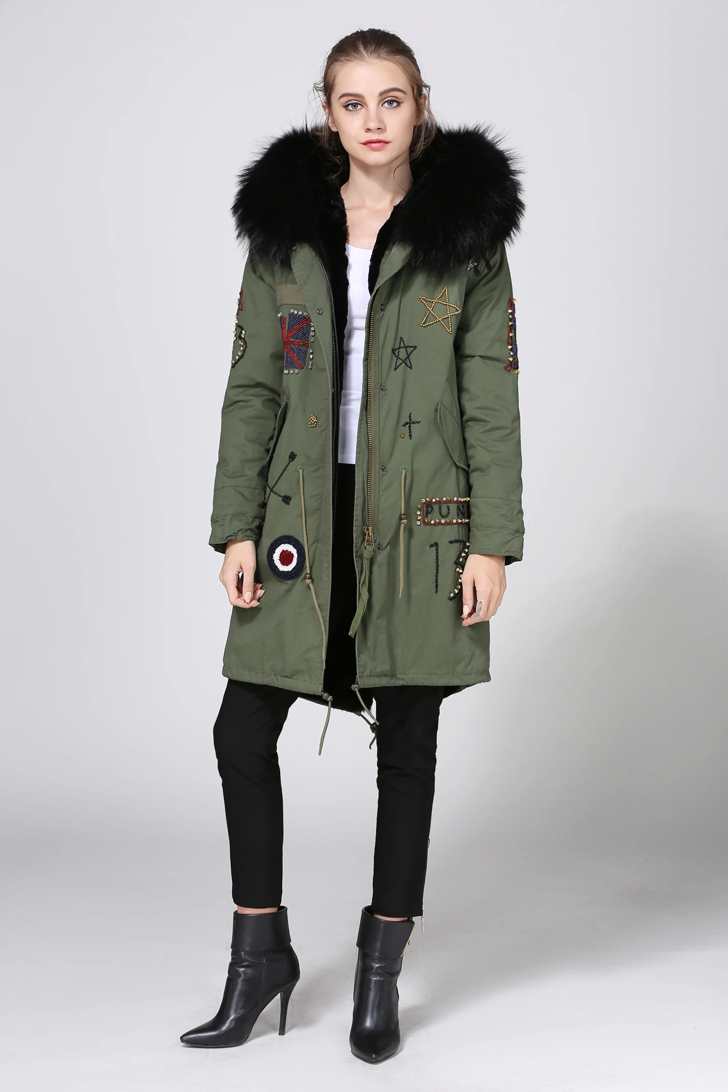 british military uniform female winter street beadin