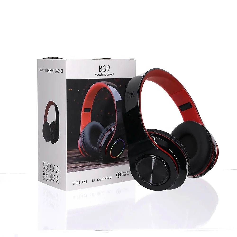 

Stereo Heavy Bass Wireless Headphones Headset, Blue,white,black,black&red