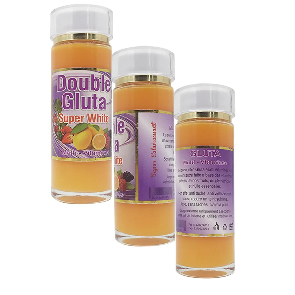 

Double Gluta Super White Multi-Vitamines Serum Whitening Essential oil For Anti-Melanin whitening and removing dark spots