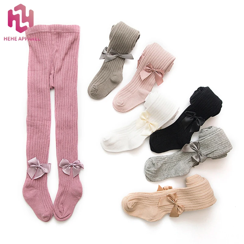 

HeHe Best Selling Cotton Material Breathable Girls Pantyhose Stockings Kids Tights Socks with Bowknot