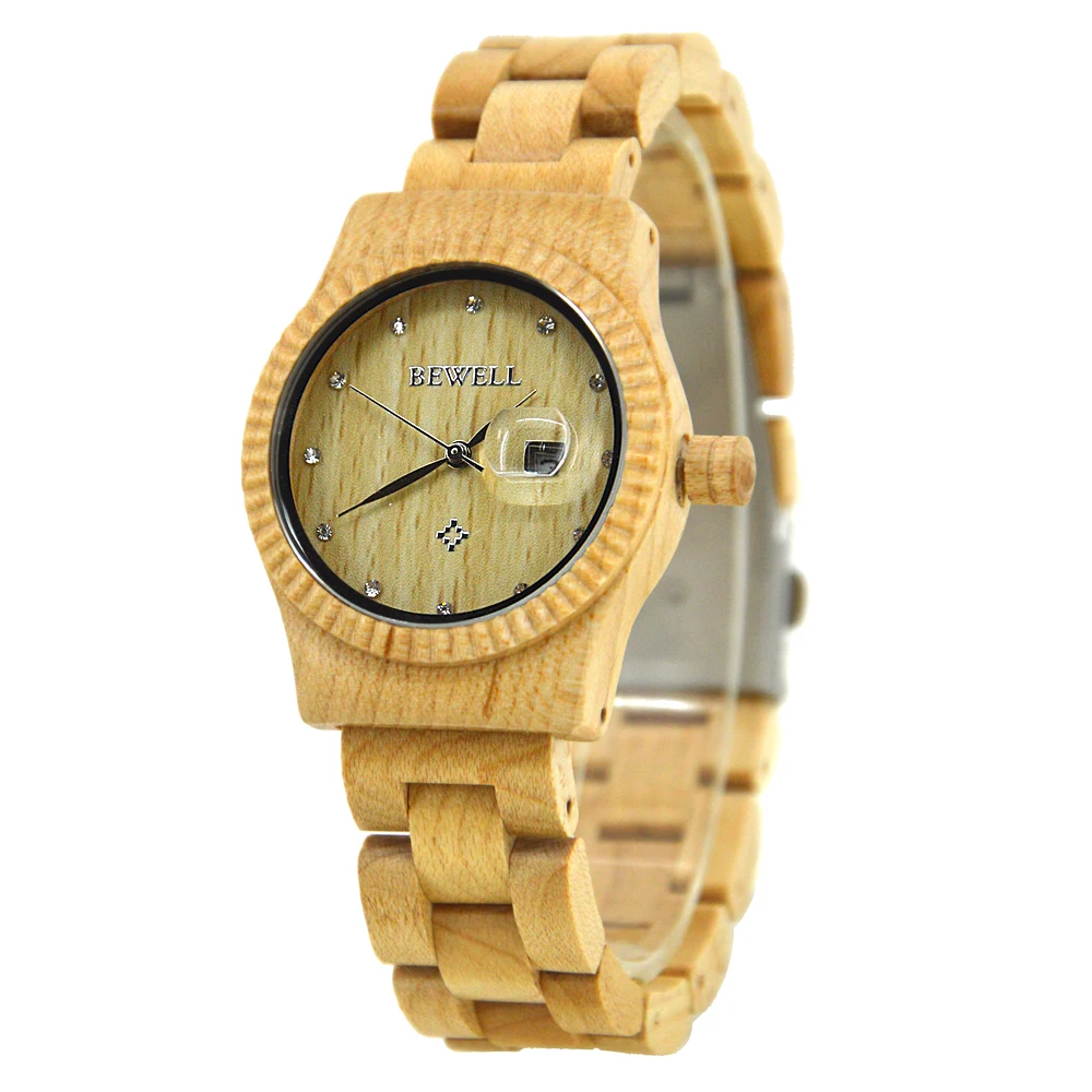 

Wholesale Big Promotion cost-effective Natural Quartz Wooden Watch Popular Men Bamboo Wood Watch