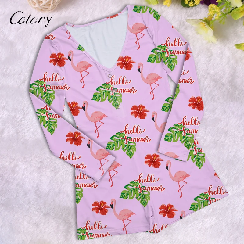 

Colory Luxury Sets Pajamas-Cotton Butt Flap Pajama, Picture shows