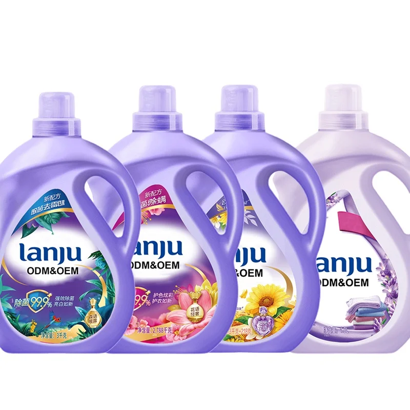 

Lanju 1Kg Liquid Detergent + Laundry Liquid Fragrance Bottles For Liquid Detergent, Purple