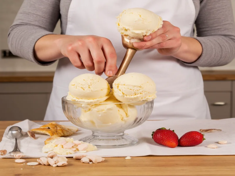 making homemade ice cream