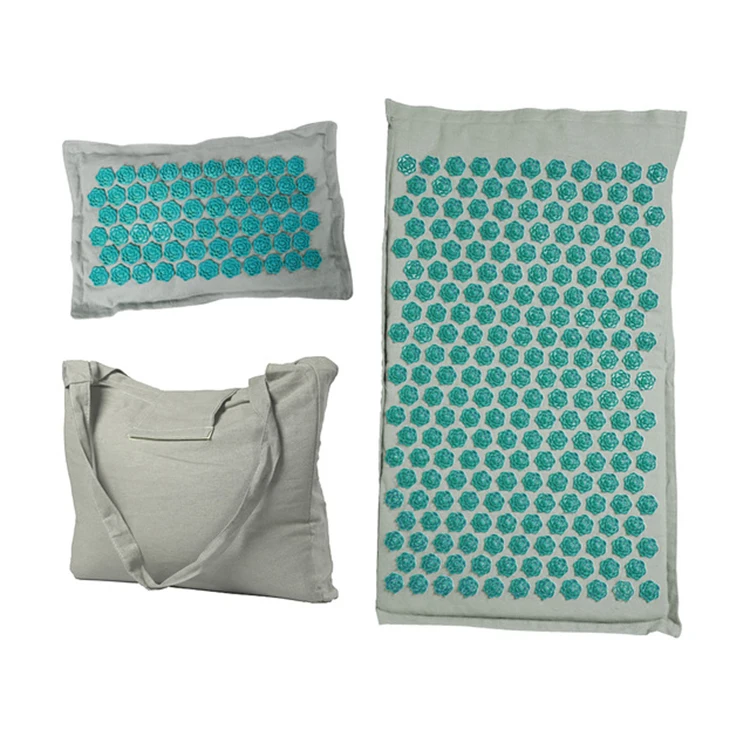 

Organic Therapy Acupressure Mat for back pain, Purple,black,green,blue