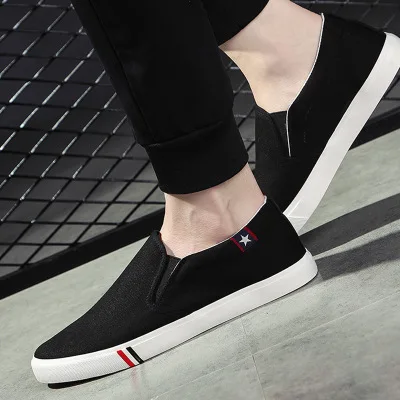 

2021 Hot selling Amazon Men and Women casual shoes unisex slip on loafers Canvas shoes, Customized color