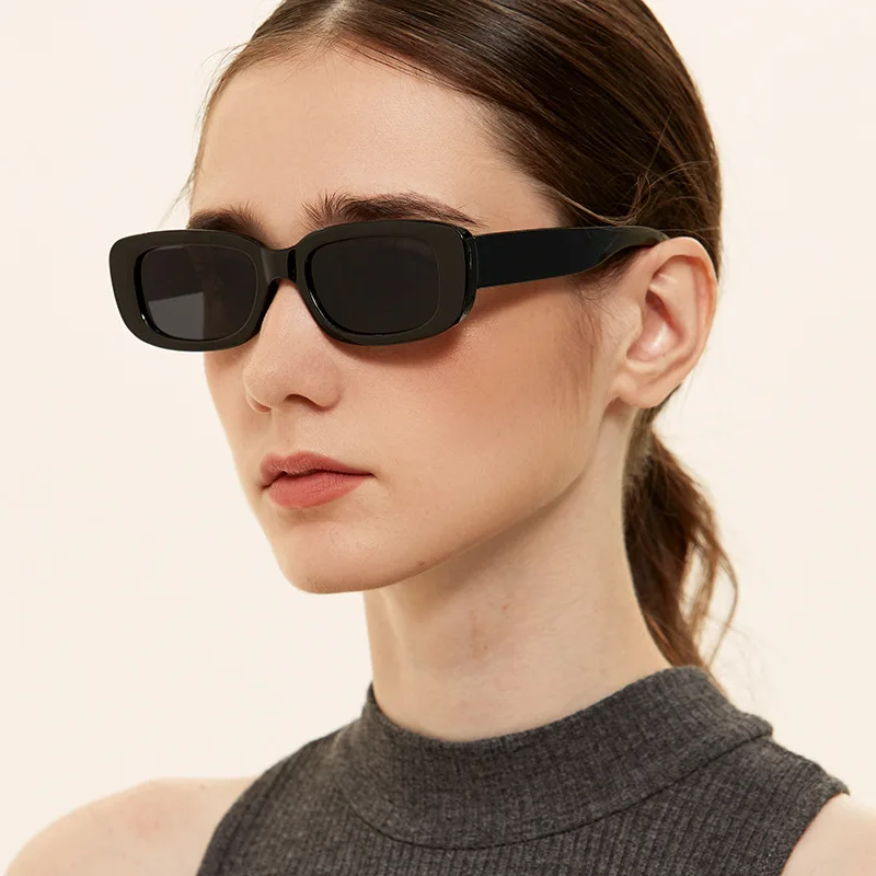 

Small square frame tortoiseshell sunglasses women retro leopard print small sunglasses men
