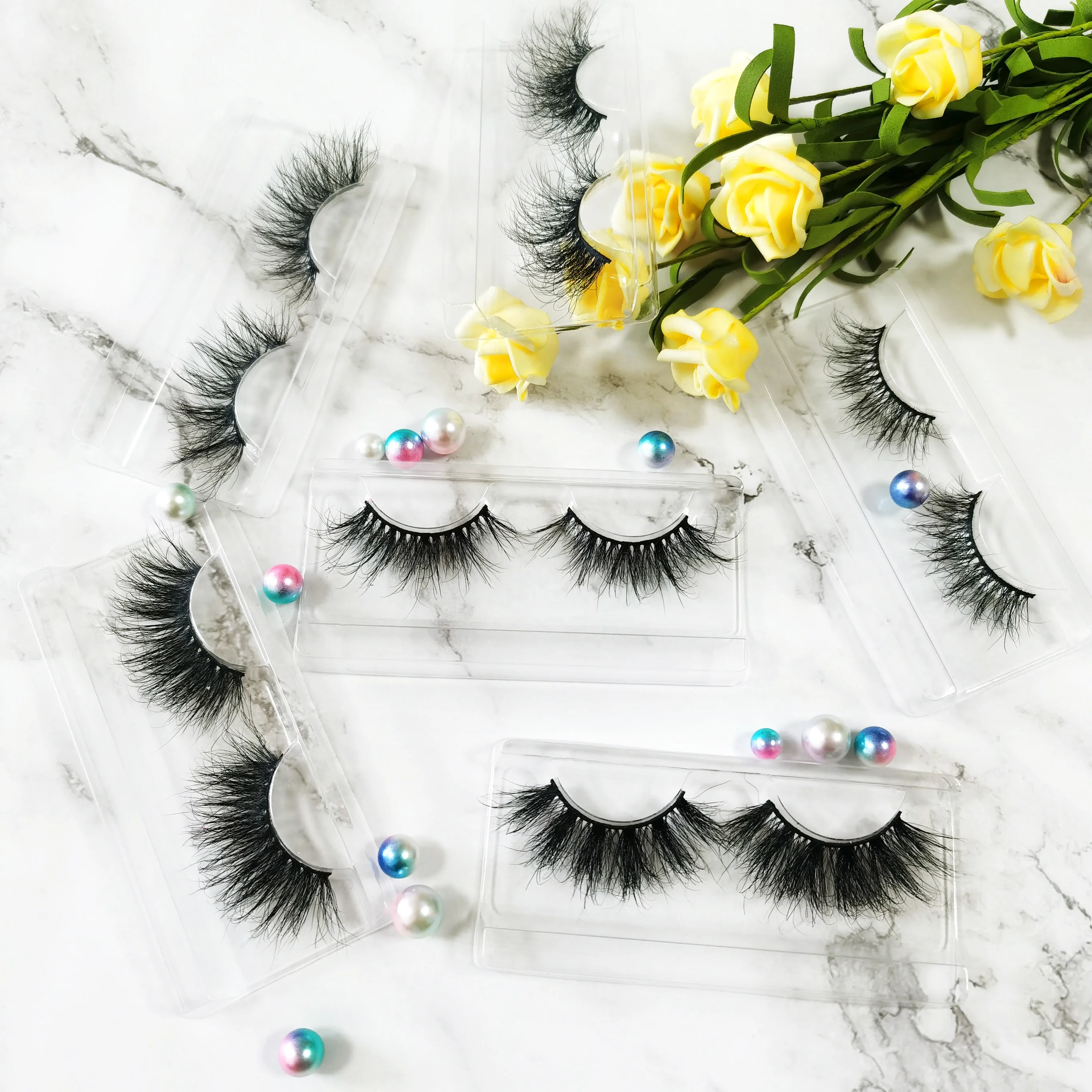 

Own Brand Wholesale Private Label Package 100% Handmade 5D Mink False Eyelashes