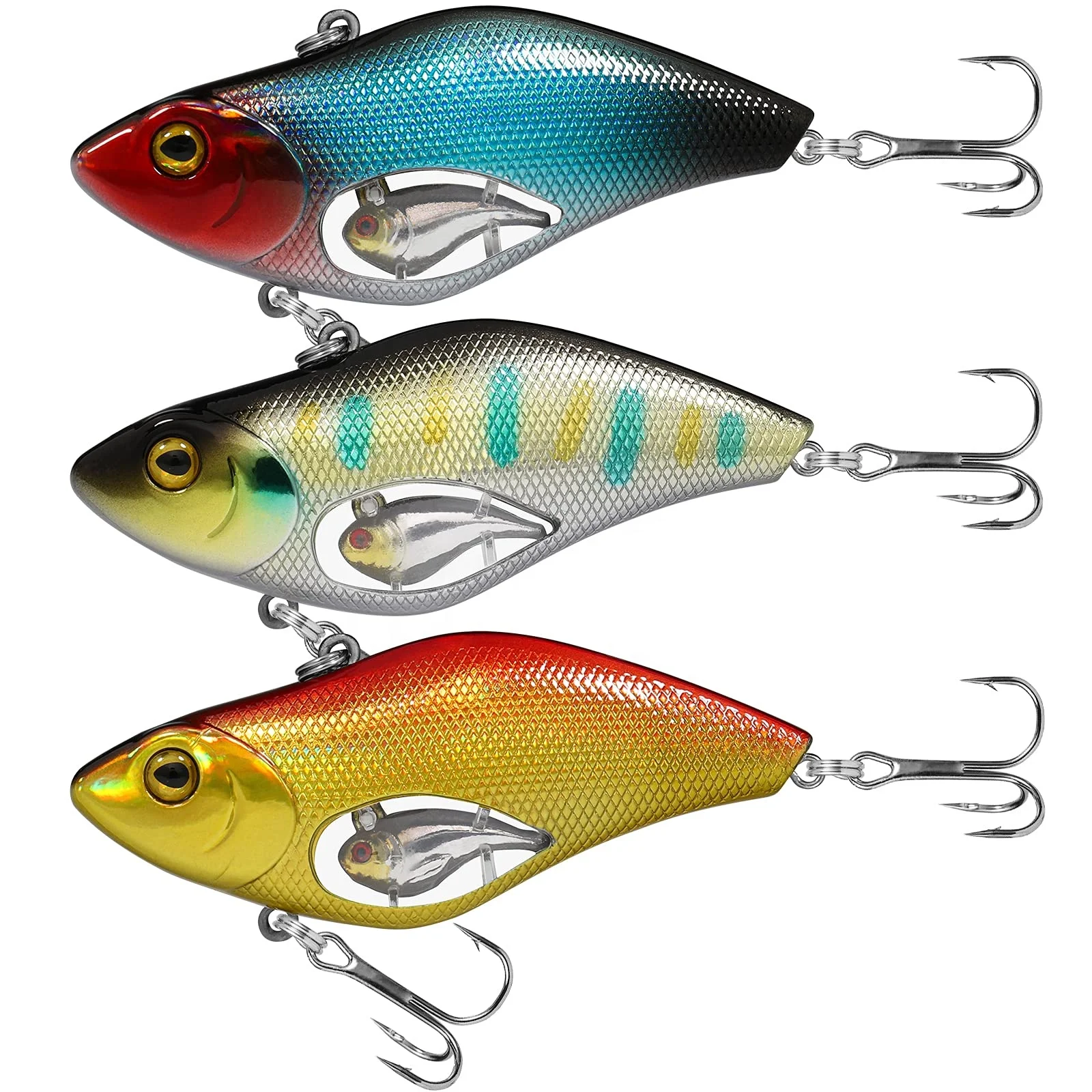 

TRUSCEND Fishing Lures for Bass Segmented Multi Swim baits Slow Sinking Swimming Lures for Freshwater Fishing Lures, I1-son & father