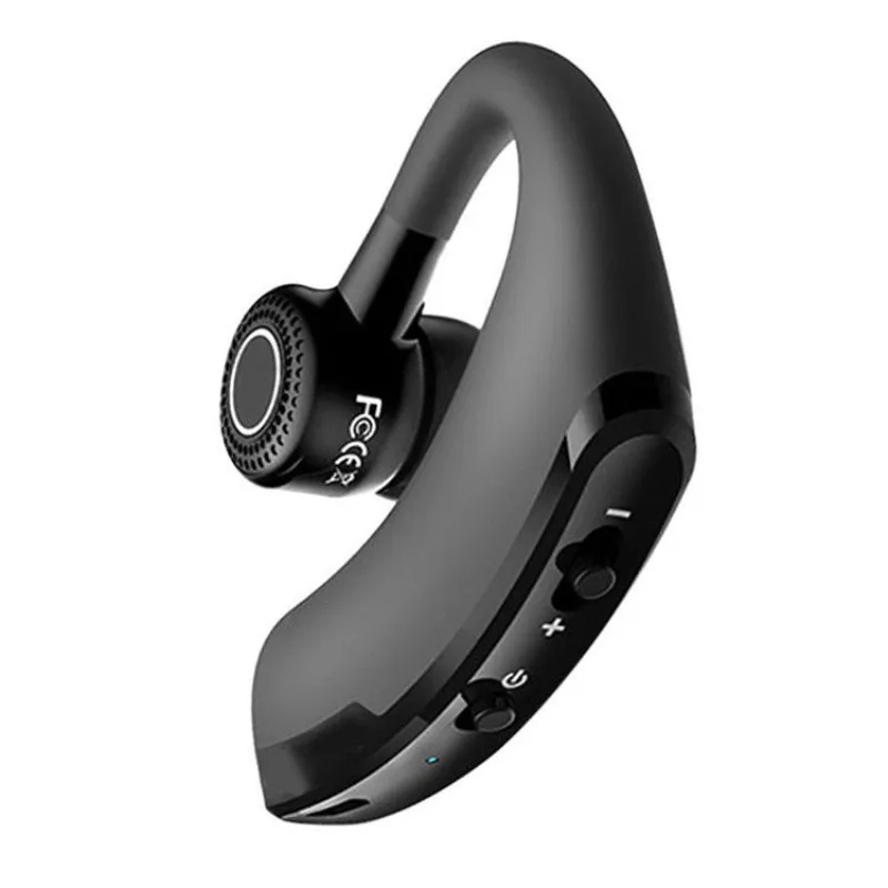 

New Package V9 Handsfree Single Business Headphone With Mic Wireless Earphones Headphones V9 Headsets, Black