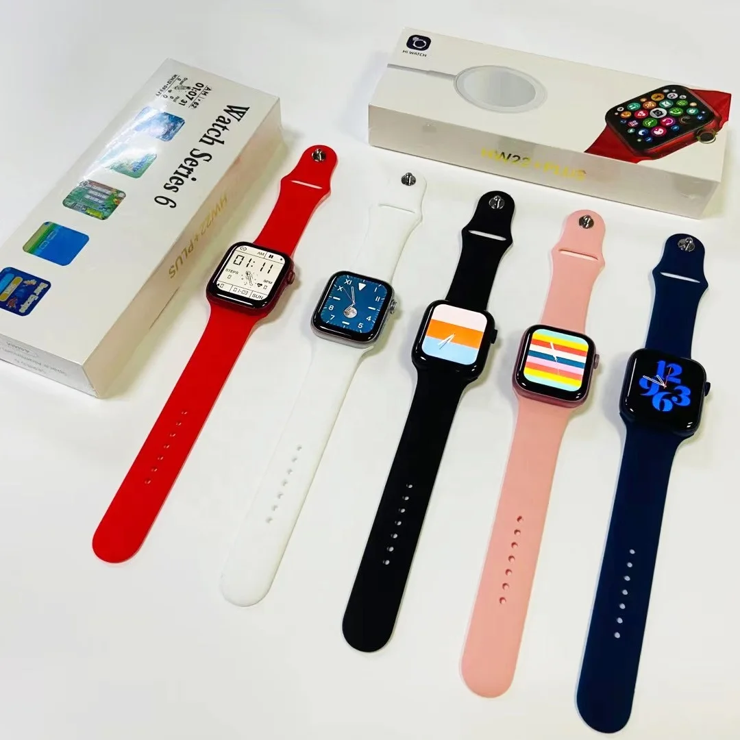 

Hw22+ Plus Smartwatch 1.75 Inch Full Screen Call Fitness Clock Reloj Inteligente Series 7 Smart Watch Hw22+Plus For Mobile Phone, Black white pink blue red