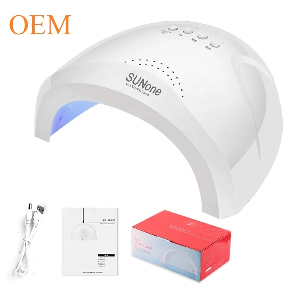 

SUN ONE 24W Lampara UV Led Nail Lamp 48W Automatic Sensor Gel Polish Curing Light Nails UV Dryer Portable Manicure Nail LED Lamp, According to options