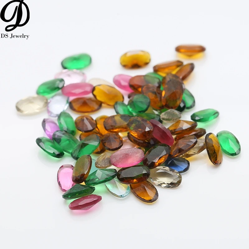 

Cheap inventory clearance various color shape glass gems