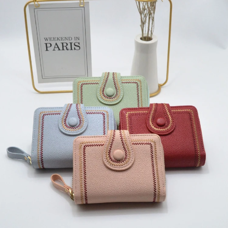 

sac en main Fashion new design ladies purse embroidery patterm Multicompartments casual clutch and purse for women