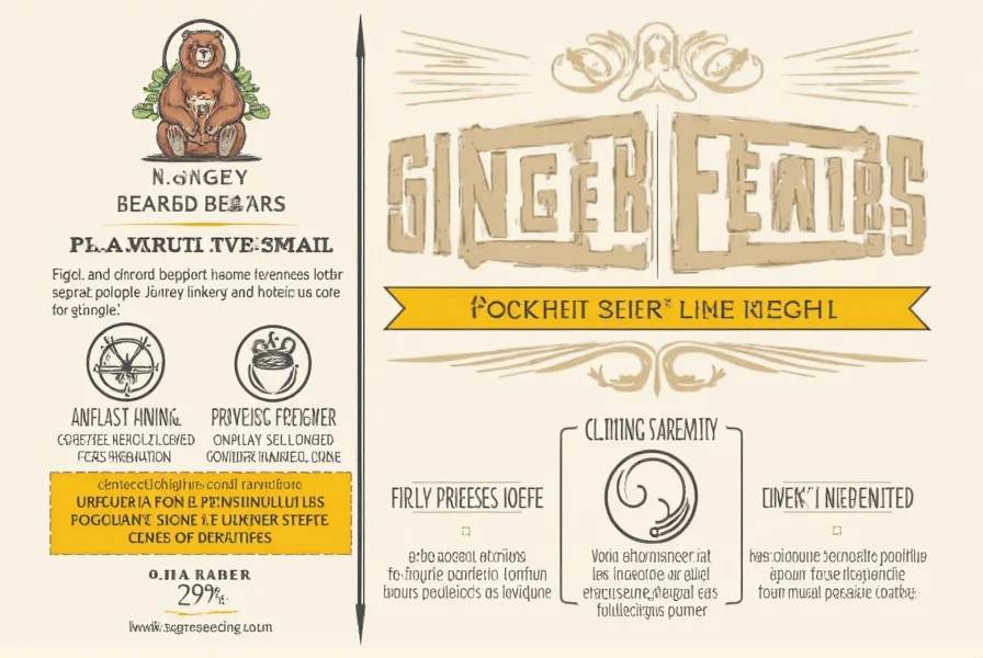 Close-up of ginger beard coffee beans next to fresh ginger root showing color comparison
