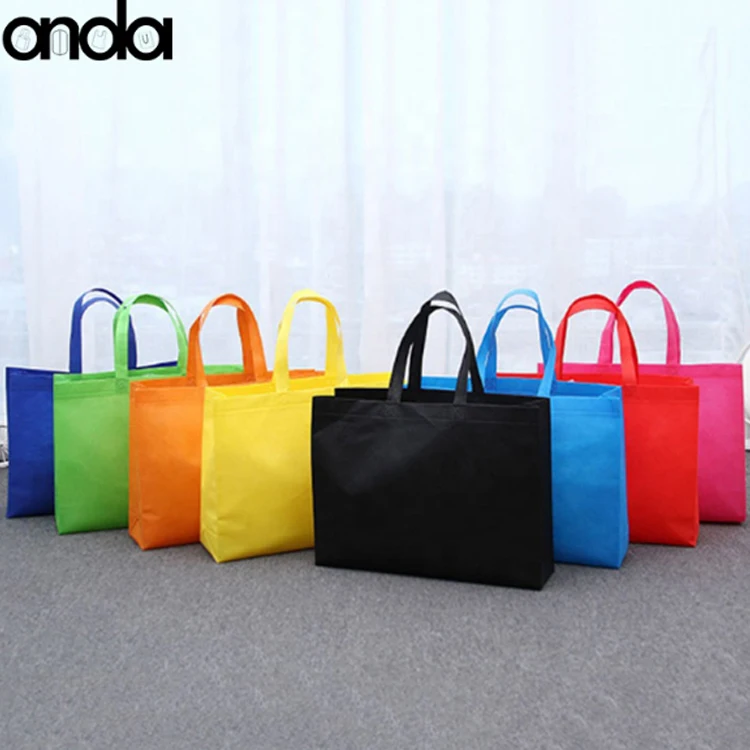 

Foldable Shopping Bag Reusable Eco Large Non-woven Shoulder Bags Tote grocery cloth Bags Pouch, Customized color