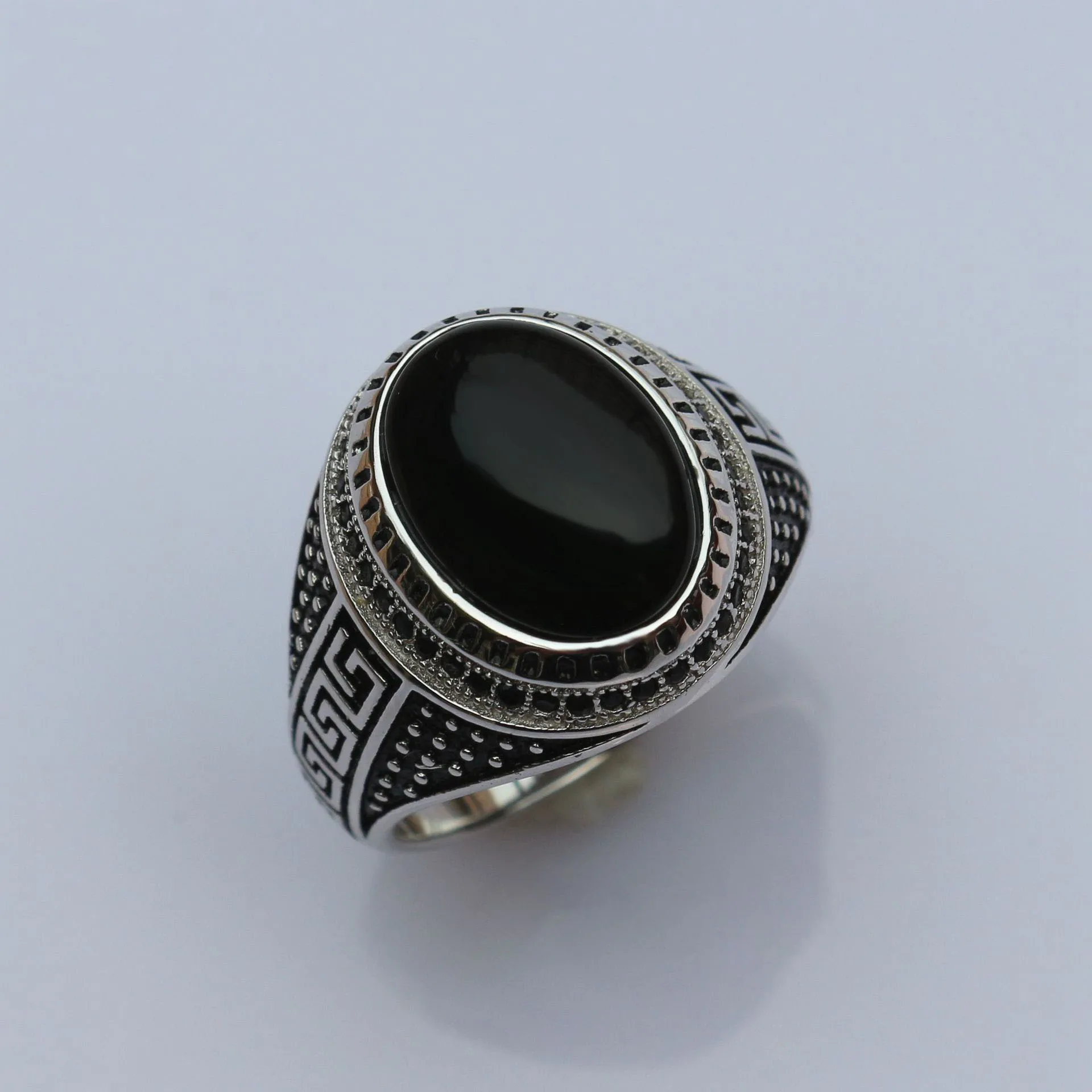 

Ready to Ship Wholesale Sterling Silver mens rings with Zircon