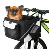 Bicycle Basket Pet Cat Dog Carrier Bike Handlebar Front Basket Folding Detachable Removable Easy Install Quick Released Bag