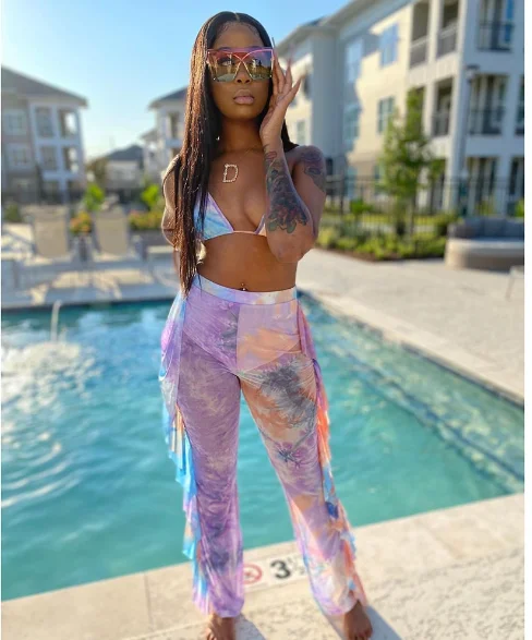 

Bunny BN-Y5117 Digital Printed swimsuit mesh two-piece set (including underwear) swimsuits for women sexy bikini