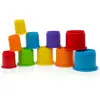 Amazon hot sales cup stack toy 8/10pcs/set 45cm BPA free plastic speed stack cups and rainbow stacking