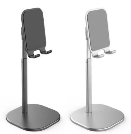 

Telescopic Adjustable Universal Pad Mobile Desk Cell Phone Holder Multi-angle Rotation Stand Holder Portable Desk Silver Black