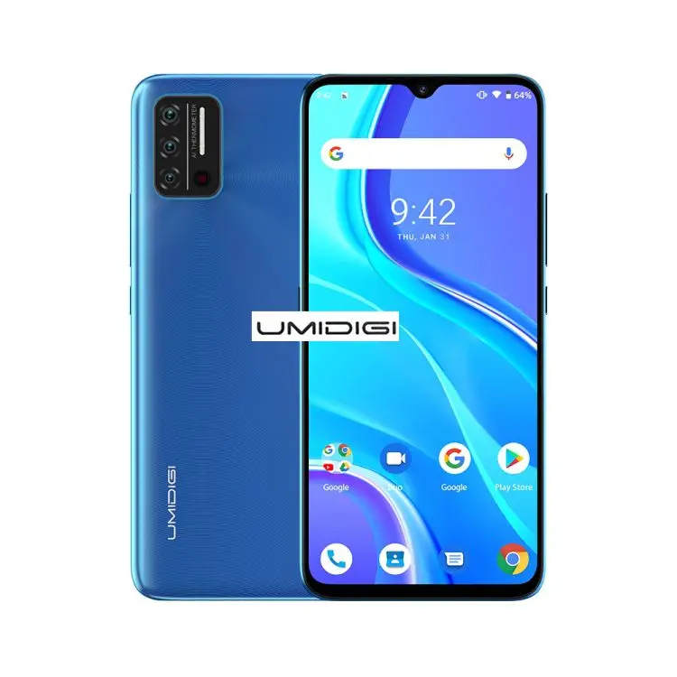 

Wholesale Unlocked UMIDIGI A7S 2GB 32GB Triple Back Cameras 6.53 inch Android 10 MTK6737 Quad Core 4G Cellular Smartphone