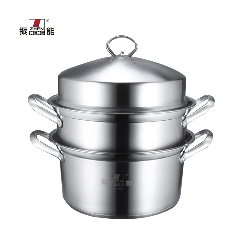 

30cm Newest Promotion Cooking stainless steel multi-purpose 3 Layers double Bottom steaming popular commercial pot