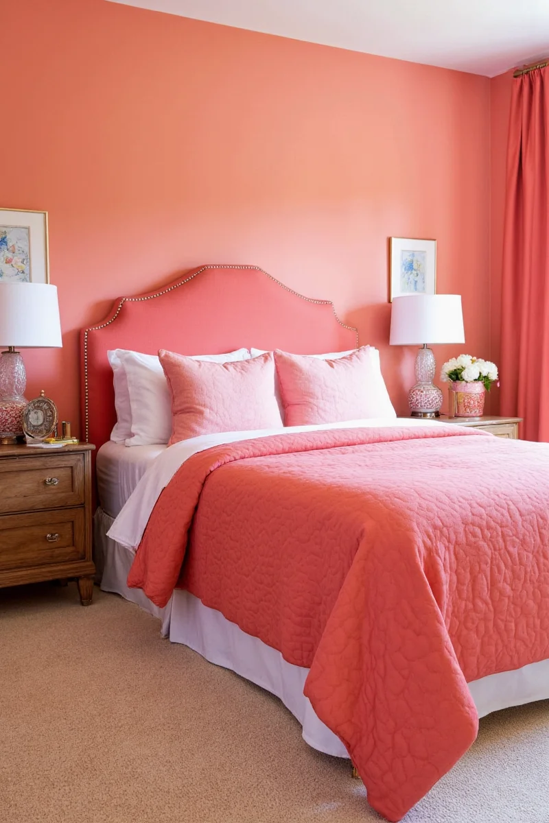 Coral Bookshelf in Child's Room