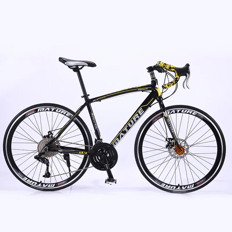 

2022 Cheap factory direct adult 33-speed double disc brake aluminum alloy variable-speed bicycle bending handle student bicycle