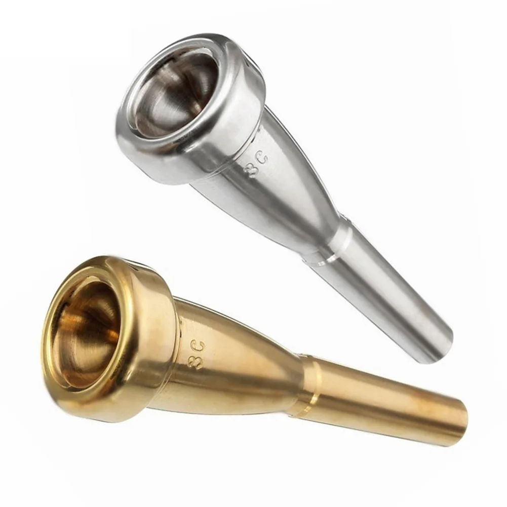 

Wholesale good quality bullet shape silver plated brass plated 3C 5C 7C trumpet mouthpiece