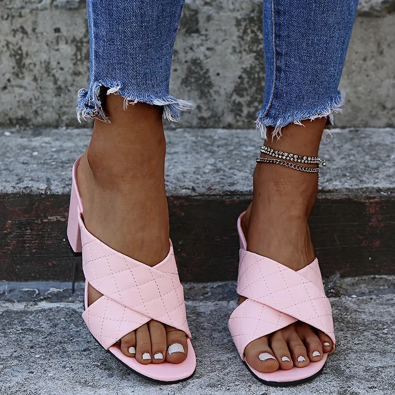 

ZN Trend thick sole wedge design ladys heel shoes heels popular shoes women