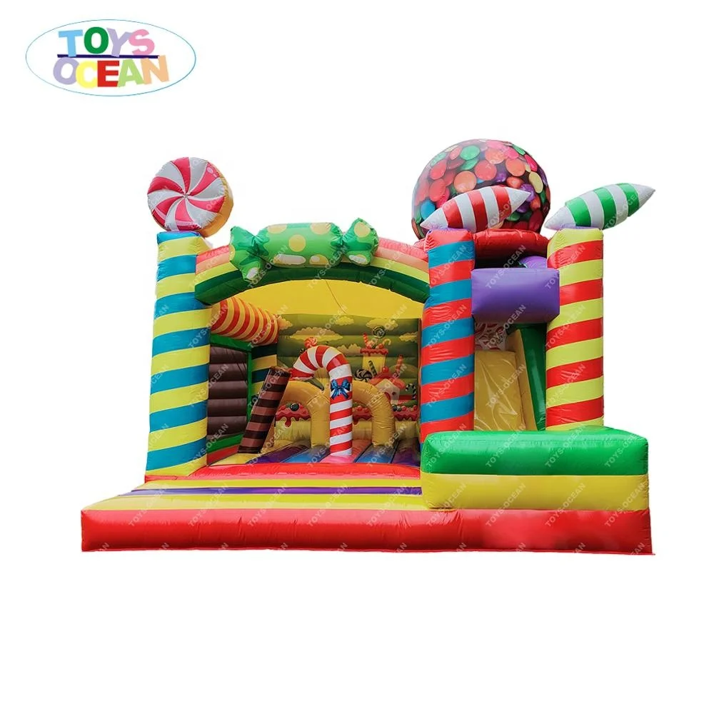 Inflatable Castle Jumps With Slide Inflatable Castle Combo Game