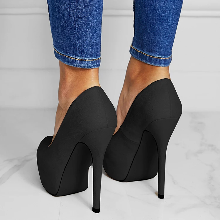 

Wholesale Customized Women's Waterproof High Heels, New Products In Four Seasons, Fashion Trend, Black, pink
