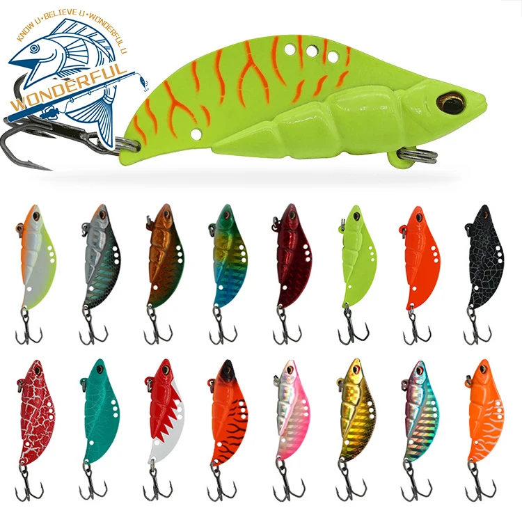 

Hot Selling 5g 10g 15g Artificial Multicolor Small Size Freshwater Long Casting Vibrating Hard Metal Mini VIB Lure