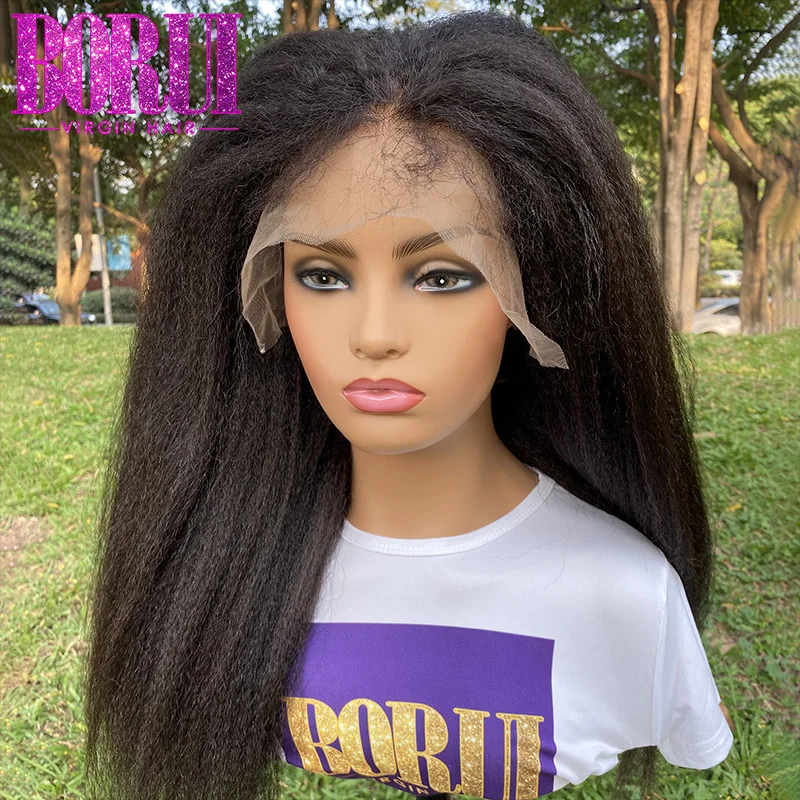 

BoruiHair 10a transparent hd film lace frint front wig water wave