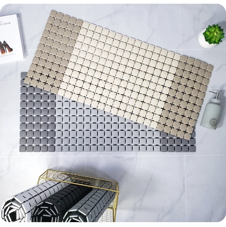 

Holy High Plastic Shower Mat with Suction Cup Bath Mat Eco-friendly Machine MADE Stocked Modern