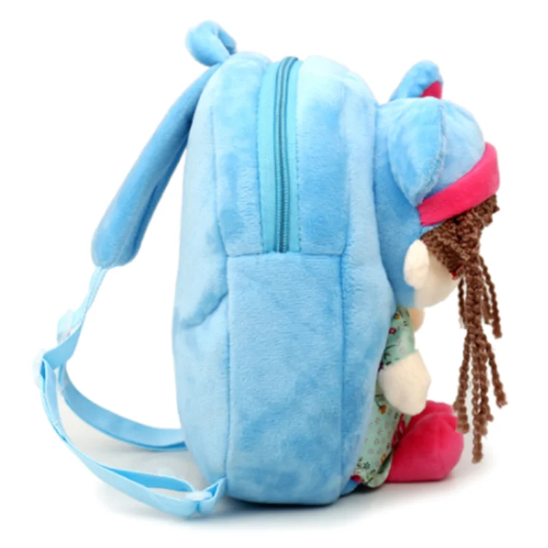 mochilas Lovely Princess Plush Backpacks Cartoon soft Kids School Bags Toys Animal Kindergarten Children Storage Doll Baby Bags 4 colors