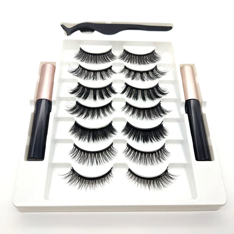 

Magnetic Eyelashes With Eyeliner Siberian Mink Eyelash Strips