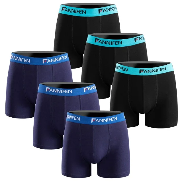 

Men Boxers Underwear Breathable Comfortable Cotton Ethika Boxer Briefs Men's Brief Underwear, Black/navy